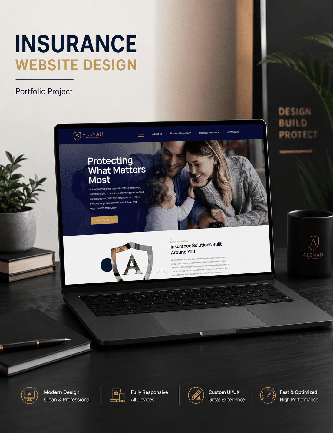 Alenan Insurance Website Design Case Study