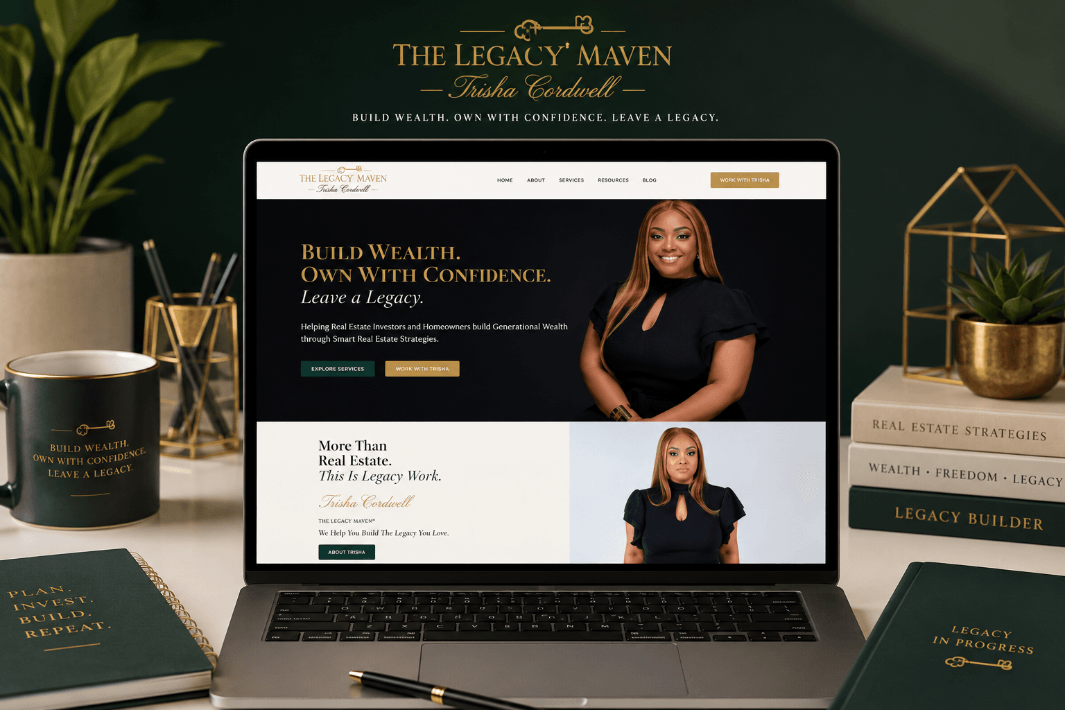 Real Estate Website Design | The Legacy Maven Case Study
